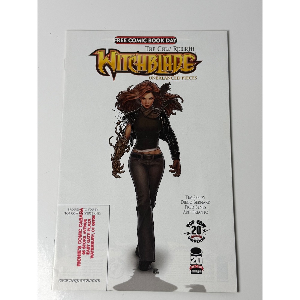 Witchblade Unbalanced Pieces FCBD 2012 Top Cow Rebirth Image Comics Tim Seeley